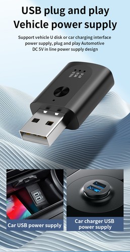 FM Transmitter Sound Receiver Adapter Car Bluetooth-compatible 5.3 Receiver - Afbeelding 7 van 16