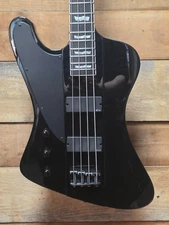LTD Deluxe Phoenix-1004 Lefty Bass (Pre-Owned) - Black w/ Hard Case