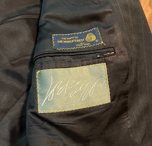 Polo University Club Traje Blazer Pantalones Ralph Lauren Talla 48 Lana Virgen De Colección - Imagen 5 de 5