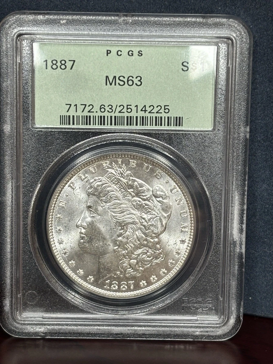 MS 63 Graded 1887 Year Morgan US Dollars (1878-1921) for sale | eBay