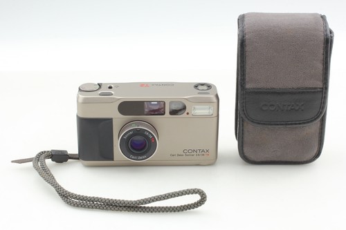 [MINT w/Case] Contax T2 D Titan Silver 35mm Point & Shoot 35mm Film Camera - Picture 4 of 13