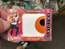 2020 Panini Origins Tee Higgins Rookie Patch /75 Jumbo RC - BENGALS (WHO DEY)