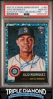 2022 Topps Chrome Platinum Julio Rodriguez Rookie Blue Toile #33/99 PSA 10 M751