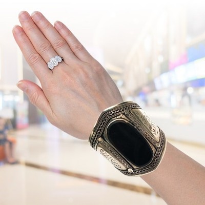 Afghani Armband mit Kunststein