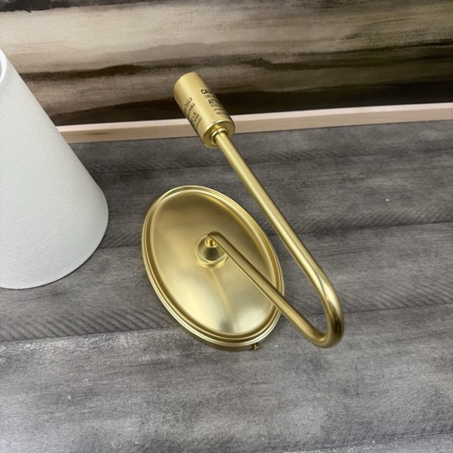 Rejuvenation Berkshire Single Aged Brass Sconce W/White Shade WO/Hardware READ - Picture 2 of 11