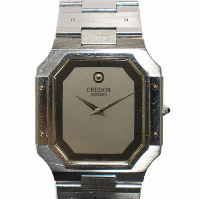 【美品】Credor 9300-5050 Seiko Credor SS2 Gray 9300-5050 Quartz SS Sapphire Crystal