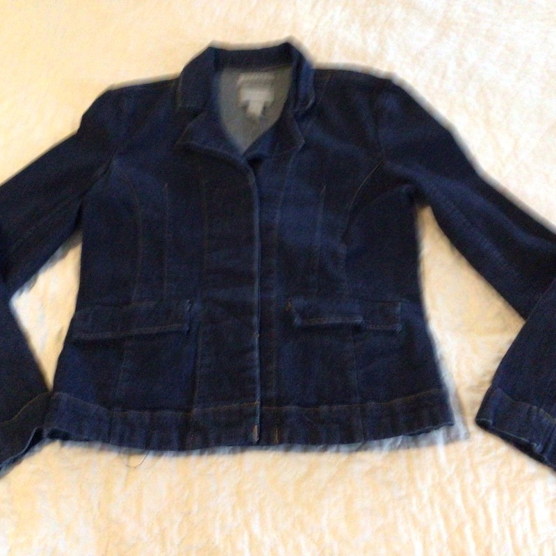 Old Navy Womens Denim Jacket Size Small Hidden Button Front