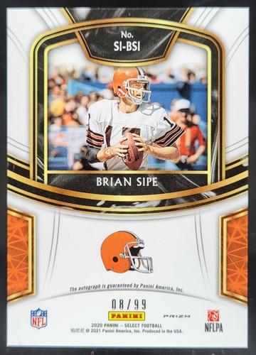2020 Panini Select Brian Sipe Signatures Prizm /99 Auto Browns DS - Picture 2 of 10