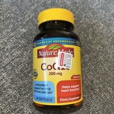 New Nature Made 553202  CoQ10 Orange 200 mg - 80 Liquid Softgels Exp:02/2028
