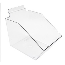 SSWBasics Clear Plastic Dump Bin for Slatwall - 6” X 5 ½” X 7 ½” - Set of 2