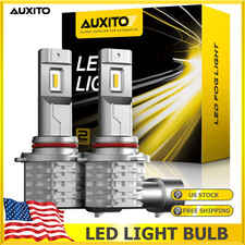 AUXITO LED Fog Bulbs Light 9145 9140 H10 3000K Yellow for Ford F150 F-250 F-350