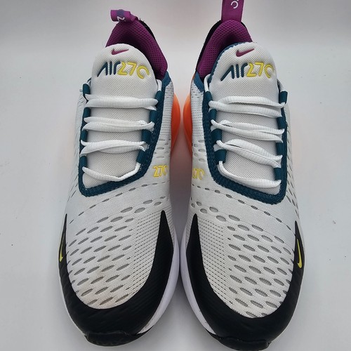 Nike Air Max 270 Youth Size 5Y/Women's 6.5 White/Orange/Purple FD0299-100 - Picture 4 of 10