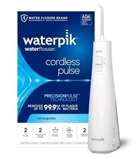 Waterpik Cordless Pulse Rechargeable Portable Water Flosser WF-20 White New 