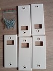 5x  Abdeckung Gurtwickler Rollladen Abdeckung Verblendung weiß Ink. Schrauben