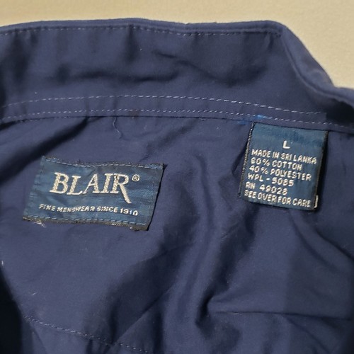 DE COLECCIÓN BLAIR Para Hombre Grande Doble Águila Gaucho Perla A Presión Azul Bordado Western - Imagen 4 de 12