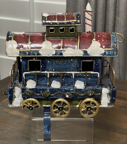 Weihnachten Express Begleitwagen Zug Wagen Strumpf Halter mit Box Zustand Ausgaben Ziel - Bild 2 von 12