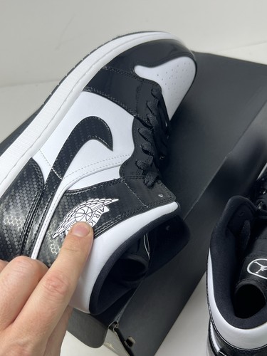 Nike Air Jordan 1 Mid Fibra de Carbono DD1649-001 Hombre’s Talla 12 Nuevo - Imagen 16 de 19