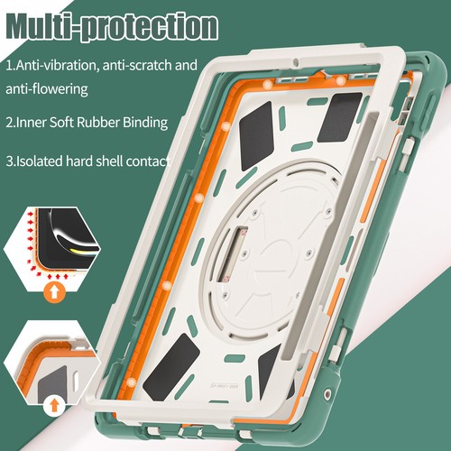 Shockproof Heavy Duty Hand Strap Stand Case Cover for iPad Pro 11" M4 (2024) - Afbeelding 7 van 80