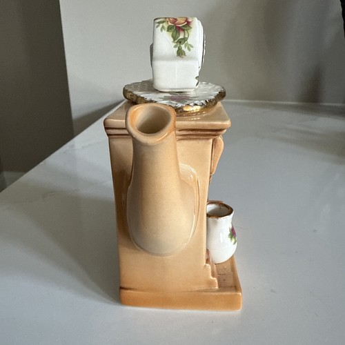 Royal Albert Miniature Tea Pot Old Country Roses Fireplace Paul Cardew 1996 - Picture 9 of 12