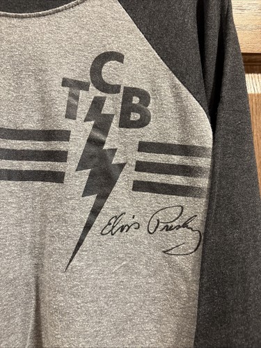 TCB Elvis Presley Graceland Raglan 3/4 Sleeve Cotton T- Shirt , Sm - Picture 2 of 10