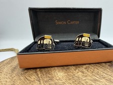 Simon Carter London Taxi Cufflinks Black Cab Enamel Boxed Novelty