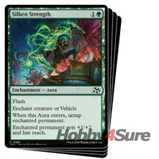 Silken Strength X4 M/NM Magic: The Gathering MTG Aetherdrift
