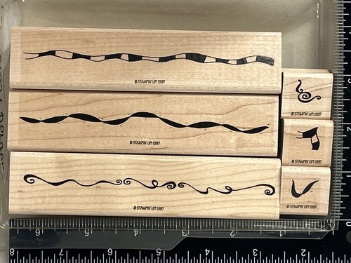 Stampin Up DIVERTIDOS ESQUINAS Y BORDES Juego de 6 líneas de bordes para hacer tarjetas - Imagen 2 de 6