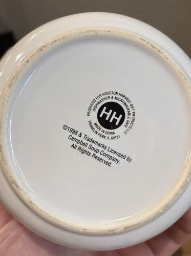 Campbell's Soup Bowls 1998 w/ Handles & Lids - Set Of 2 (Vintage) - Picture 5 of 5