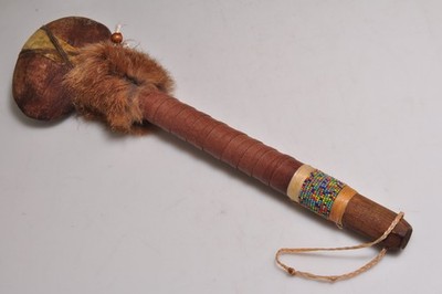Vin. Stone Tomahawk Battle Axe Hammer Hatchet Club Native American Indian- 15''L