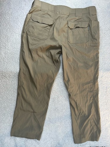 Duluth Flex Dry On The Fly Pants Beige Mens 40x30 Relaxed Fit Cargo - Picture 2 of 14