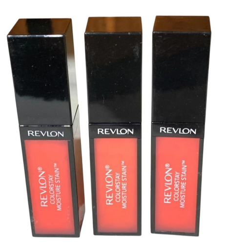 Revlon Colorstay Stain 025 Cannes Crush 3 Pack Moisture Lip Color Gloss SEALED - Picture 4 of 4