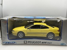 Welly 1:18 Scale Peugeot 406 V6 Coupe - Yellow Diecast Model Car Very Rare