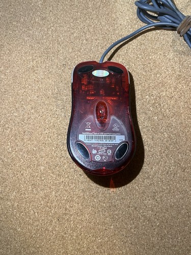 Microsoft IntelliMouse Optical USB PS2 Compatible Vintage White Mouse Tested - Afbeelding 2 van 5