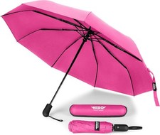 HERO Travel Umbrella   Windproof, Compact and Portable Pink
