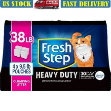 Heavy Duty Cat Litter Clumping Odor Control 30 Days Low Dust W/ Febreze 38lb New
