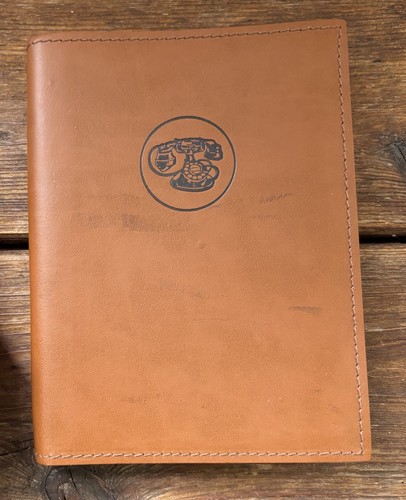 Vintage Cavallin & Co. Leather address Telephone Book Notebook Made in Italy - Picture 2 of 9