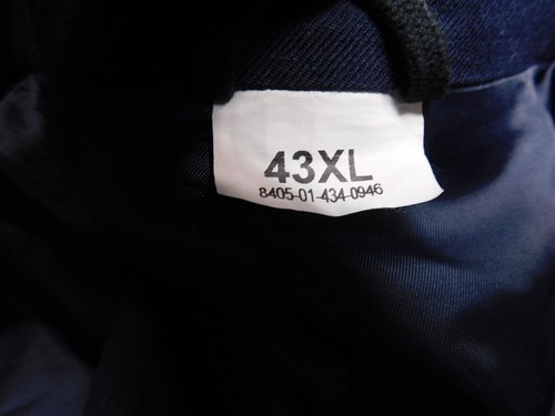 Abrigo 43 Chaqueta Larga de la Fuerza Aérea de los Estados Unidos Vestido Azul 1620 P/W Uniforme Alistado Serge - Imagen 8 de 11