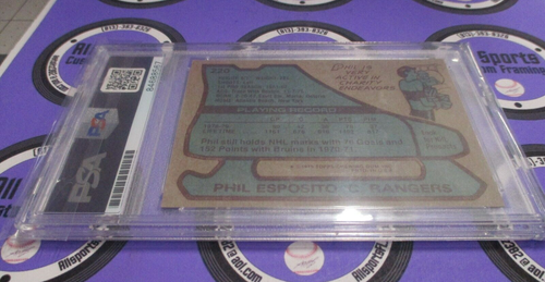 Phil Esposito Rangers Autographed Signed 1979-80 Topps Card PSA Slab #84688567 - Picture 8 of 8