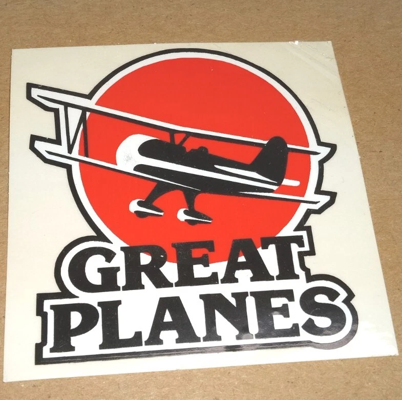 GREAT PLANES RC Aircraft Sticker VINTAGE LOGO Airplane Decal RARE Hobbico NEW! - Image 2 of 2