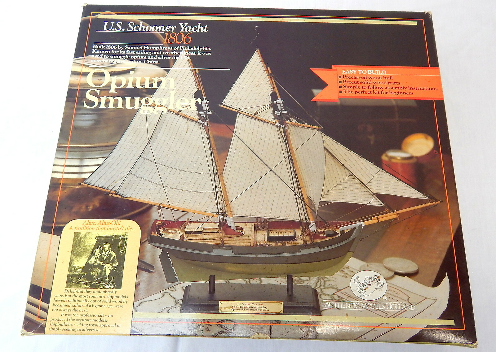 Autentiska Holland modellllerler U.S. Schooner 1806 Opium trä Ship modellllerler Kit 1 75 NY Autentiska Holland modellllerler U.S. Schooner 1806 Opium trä Ship modellllerler Kit 1 75 NY