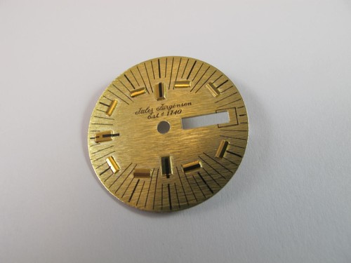 JULES JURGENSEN MENS VINTAGE CALENDAR DIAL GOLD COLOR MINTY CLEAN - Picture 3 of 6