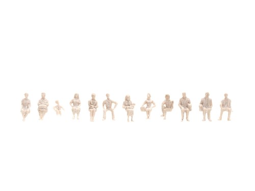 NOCH Figuras sin Pintar, 72 Pieza Modellbau-Figuren para Pintar H0 Perfecto para - Imagen 4 de 8
