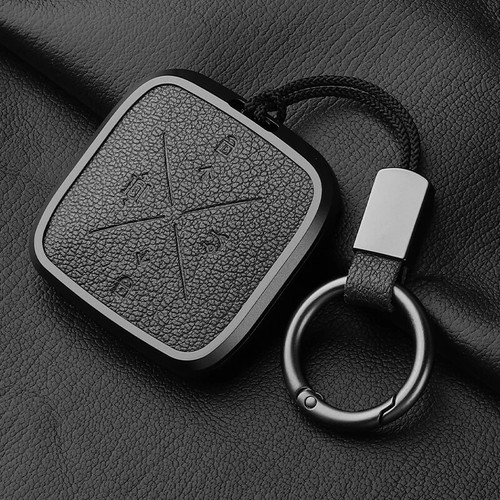Metal Leather 4 Button Car Key Case Cover For Zeekr X 001 009 2022 Protect Fob - Picture 23 of 34