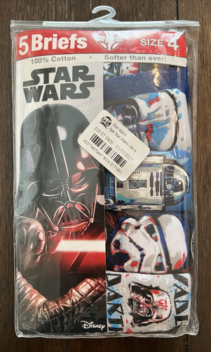 Disney Star Wars Boys Briefs - 5 pack - Size 4 - New