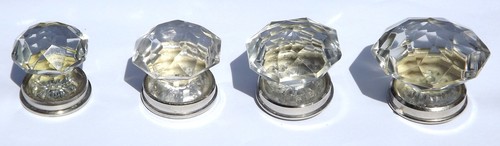 Clear Cut Pointy Chrome Choice of 4 Sizes - Glass Drawer Cupboard Pull Door Knob - Picture 5 of 24