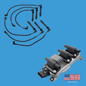 VW Passat Audi A4 A6 2.8L AHA 6 Cyl Ignition Coil /& Spark Plug Wire Set Kit Fit