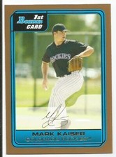 MARK KAISER 2006 BOWMAN PROSPECTS GOLD CARD NM-MT+ CONDITION