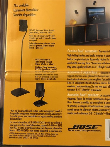 Neu Bose UB-20B Wand-/Deckenhalterung Lautsprecherhalterung schwarz NEU - Bild 6 von 6