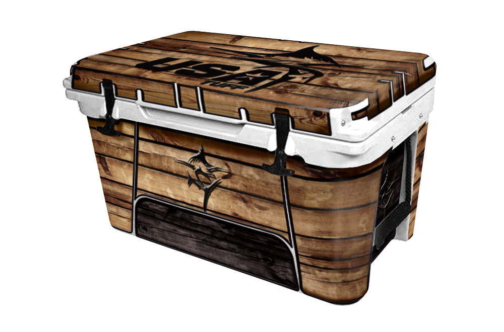 RTIC Wrap "Fits Old Mold" 65qt Cooler 24mil Full Kit USATuff Marlin Wood WD RTIC Wrap