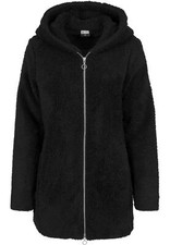 UrbanClassics Winterjacke Ladies Sherpa Jacket  Damen Two-way-Zipper tailiert   